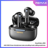 REMAX - CozyPods JZ02 ANC+ENC Noise Reduction Bluetooth Wireless Earbuds - Black